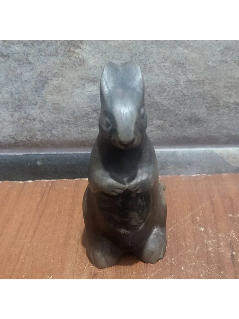 Rabbit Bunny Soapstone Sculpture Figurine